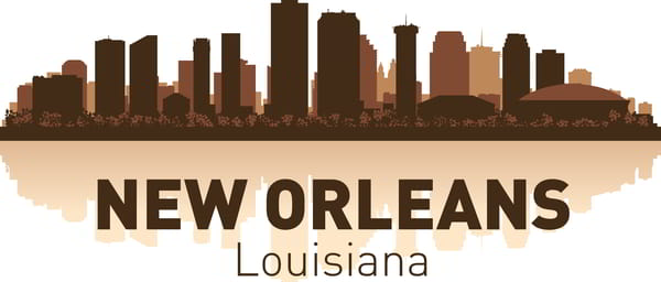 New Orleans Skyline Free CDR Vectors File