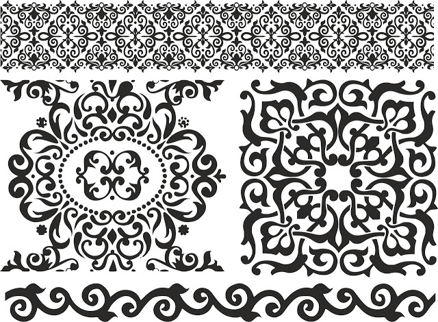 Ornament Elements Free Cdr File For CNC Router CDR File