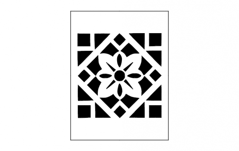 Ornamental Panel Idea DXF File
