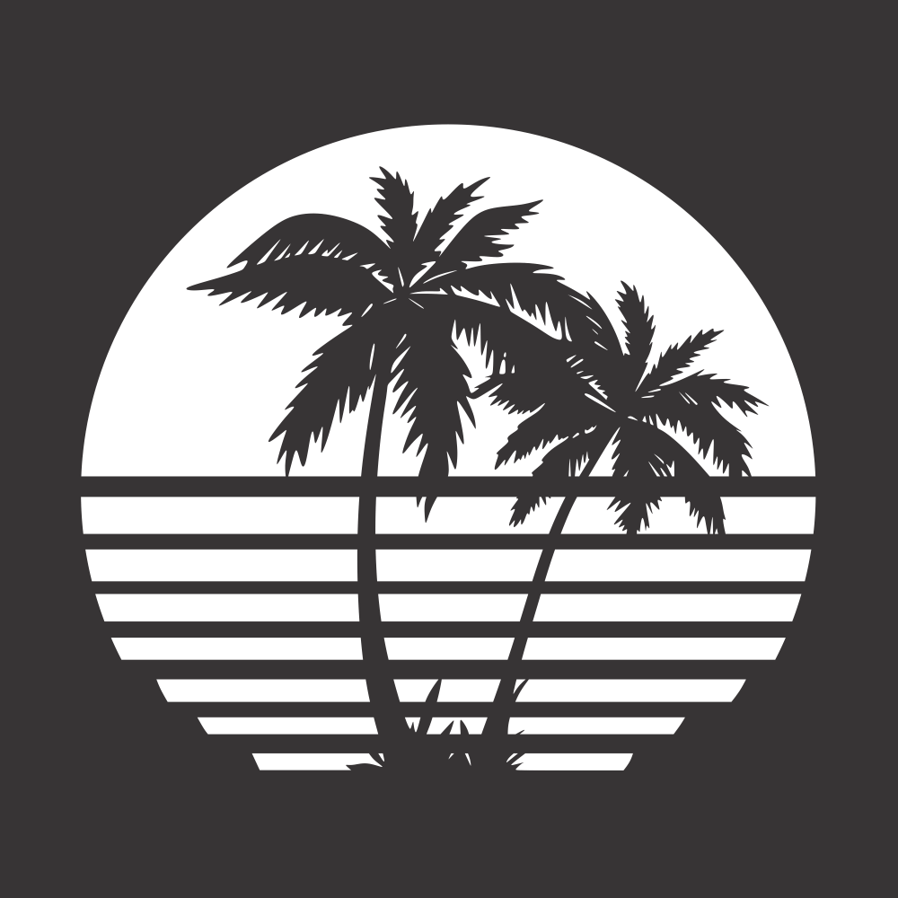 Palm Tree Vector for CNC Laser Cutting Free CDR File