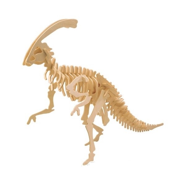 Parasaurolophus 3D Puzzle Template Laser Cut DXF File