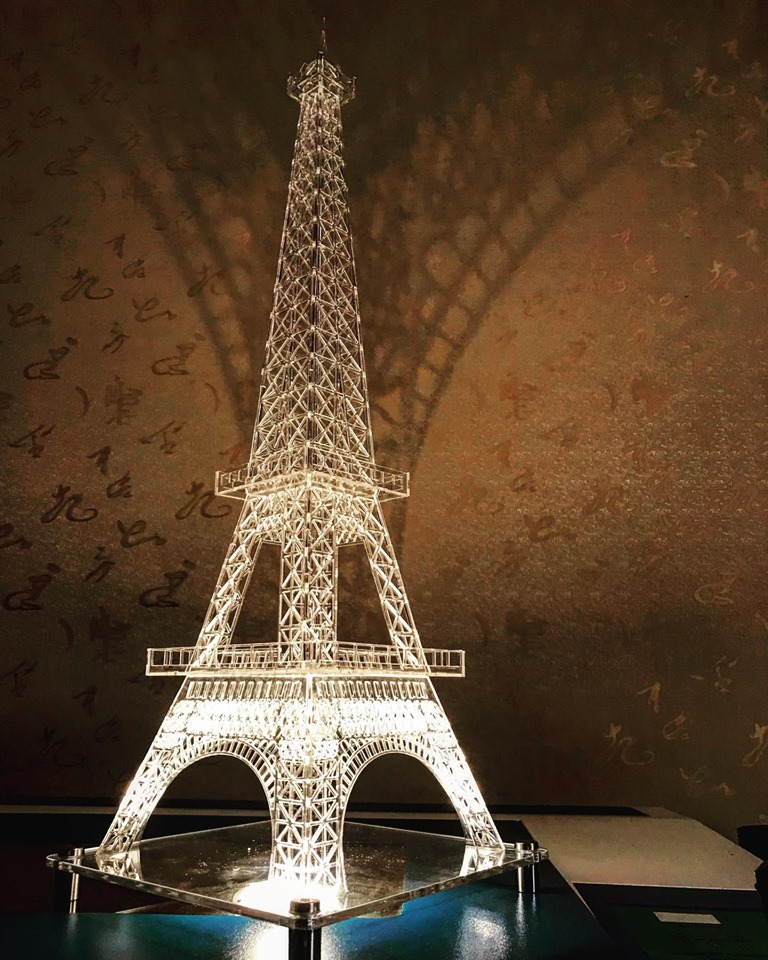 Paris Eiffle Tower Lamp CDR File