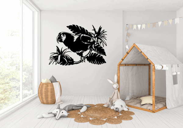Parrot Wall Decor CDR DXF Free Vector File