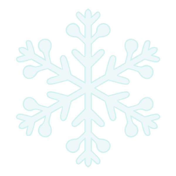 Pastel Snowflake Vector SVG File