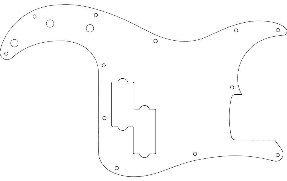 Pbass Plate Free DXF Vectors File