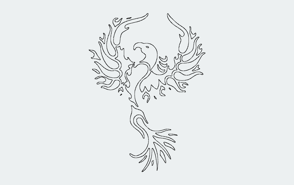 Pheonix Free Dxf File For Cnc DXF Vectors File