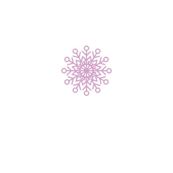 Pink Snowflake Vector SVG File
