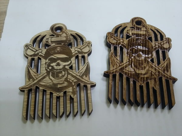 Pirate Beard Comb Laser Cut CDR File