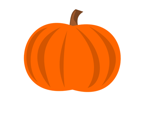 Plain Pumpkin Vector SVG File