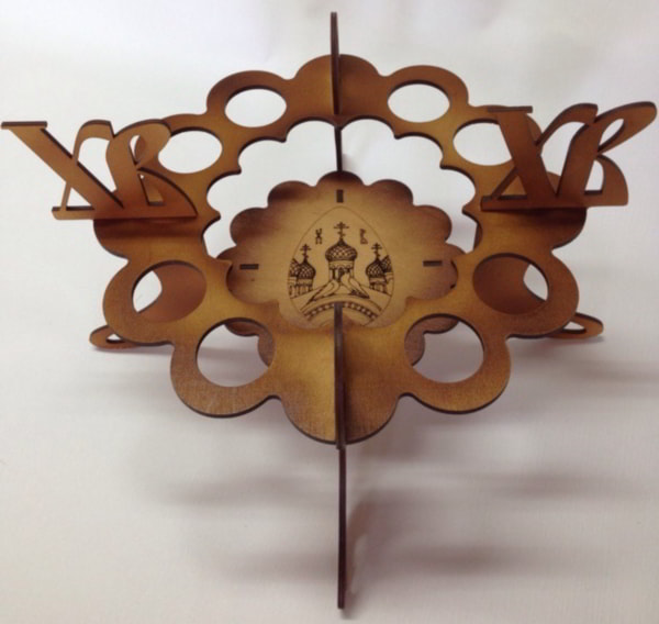 Plywood Easter Eggs Holder Stand CDR File for Laser Cutting