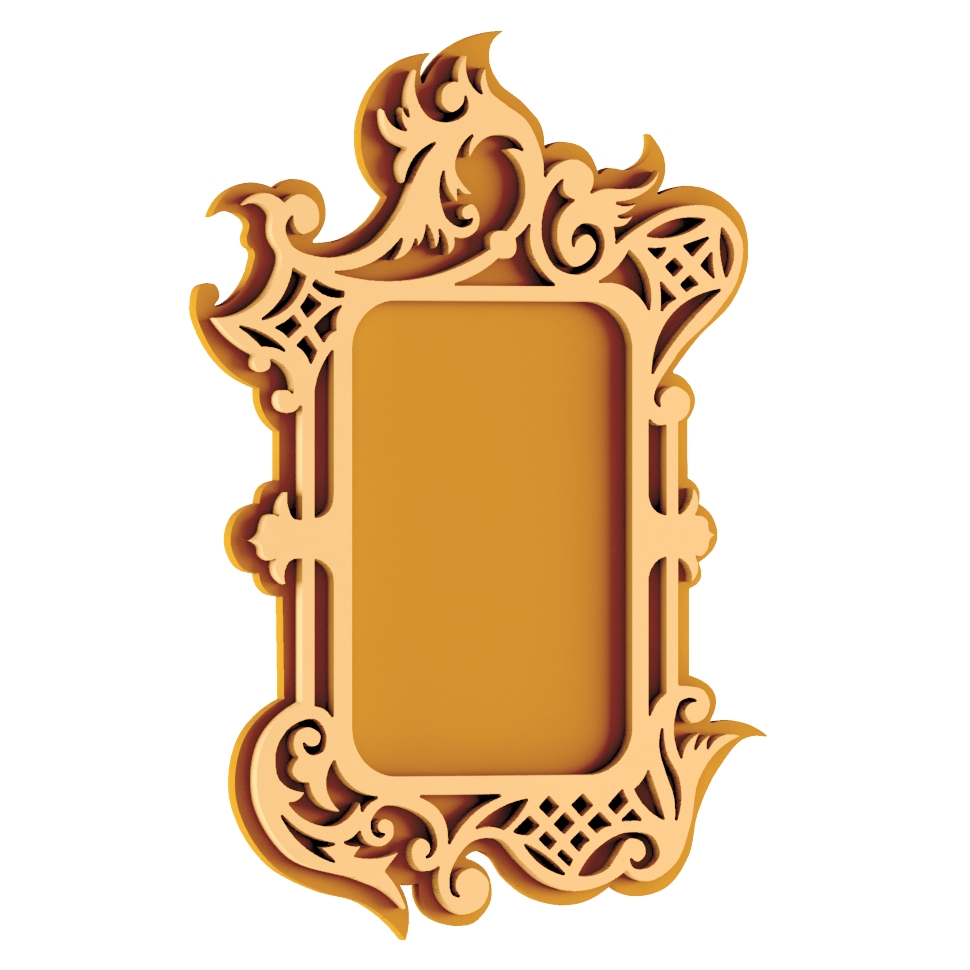 Plywood Mirror Frame Free DXF Vectors File