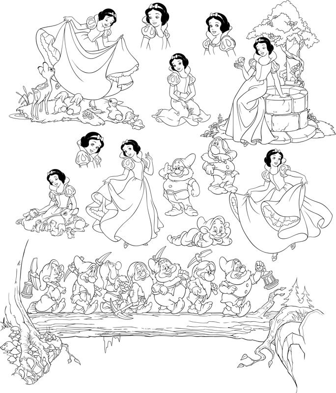 Pretty Snow White And Seven Dwarfs Grumpy CDR File