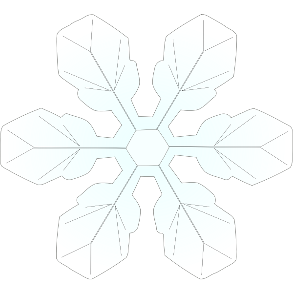 Prismatic Knott Flourish Snowflake SVG File