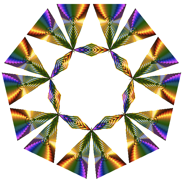 Prismatic Snowflake SVG File
