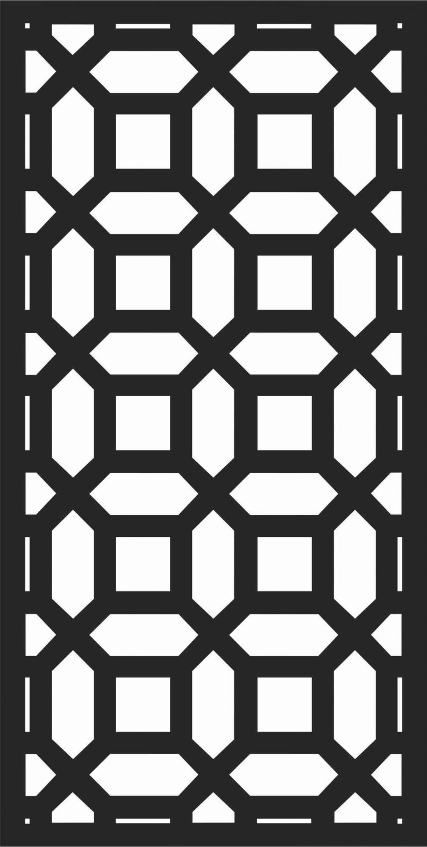 Profuse Grill Screen Panel DXF File