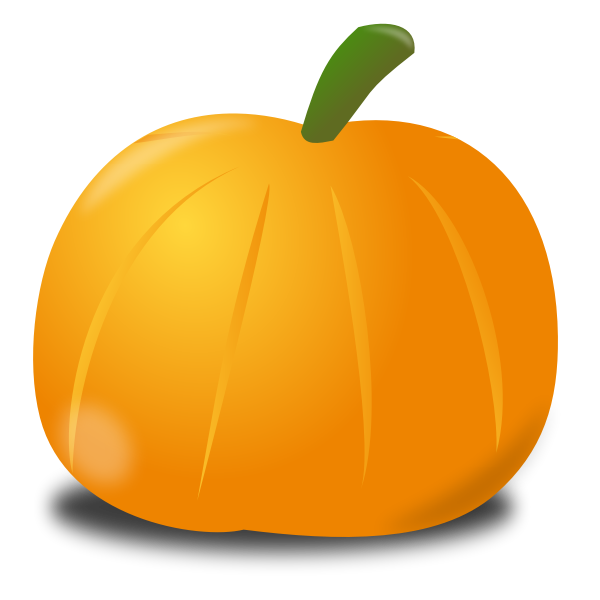 Pumpkin Back Vector SVG File