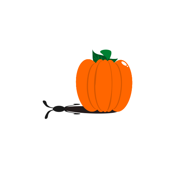 Rabbit Pumpkin Vector SVG File
