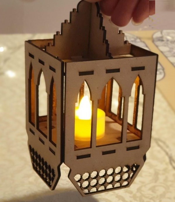 Ramadan Decorative Wooden Lantern Free Laser Cut File