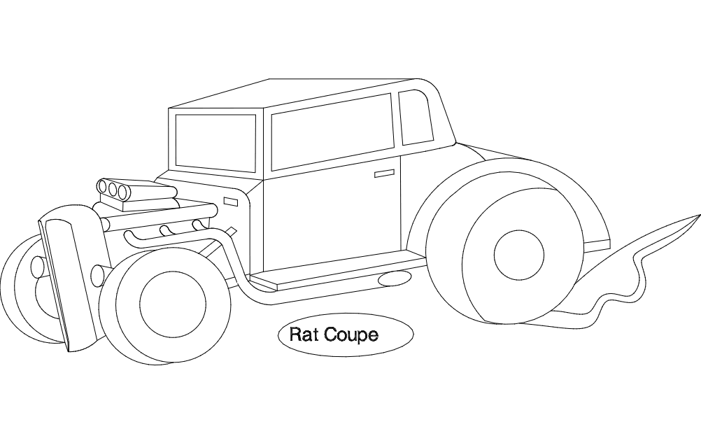 Rat Coupe Free DXF Vectors File