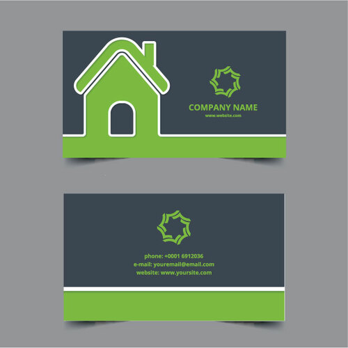 Realtor Business Card Template Free Vector