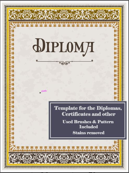 Retro Diploma and Certificates of Achievement Cover Template Design Free Vector