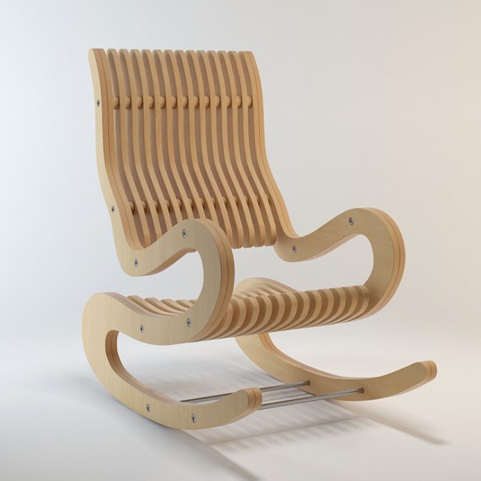 Rocking Chair CDR File Free DXF File