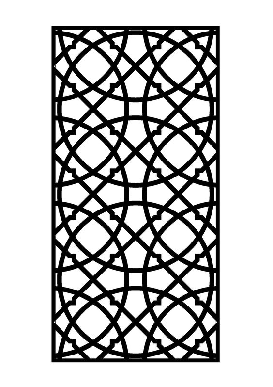 Room Divider And Grille Patterns Free Vector Dxf File DXF File