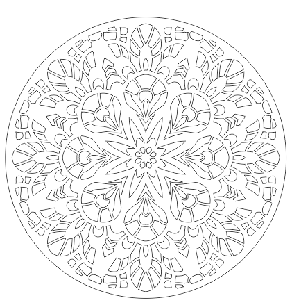 Round Decorative Mandala Pattern CDR File