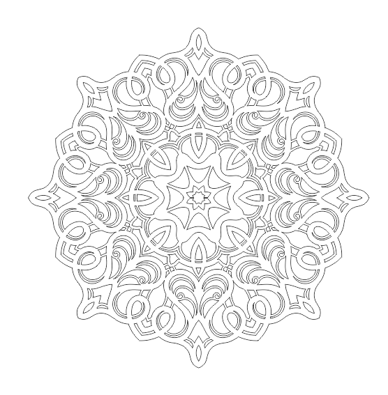 Round Mandala Decorative Pattern Free CDR File
