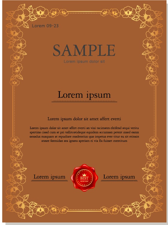 Royal Certificate Template Illustrator Vector Design File