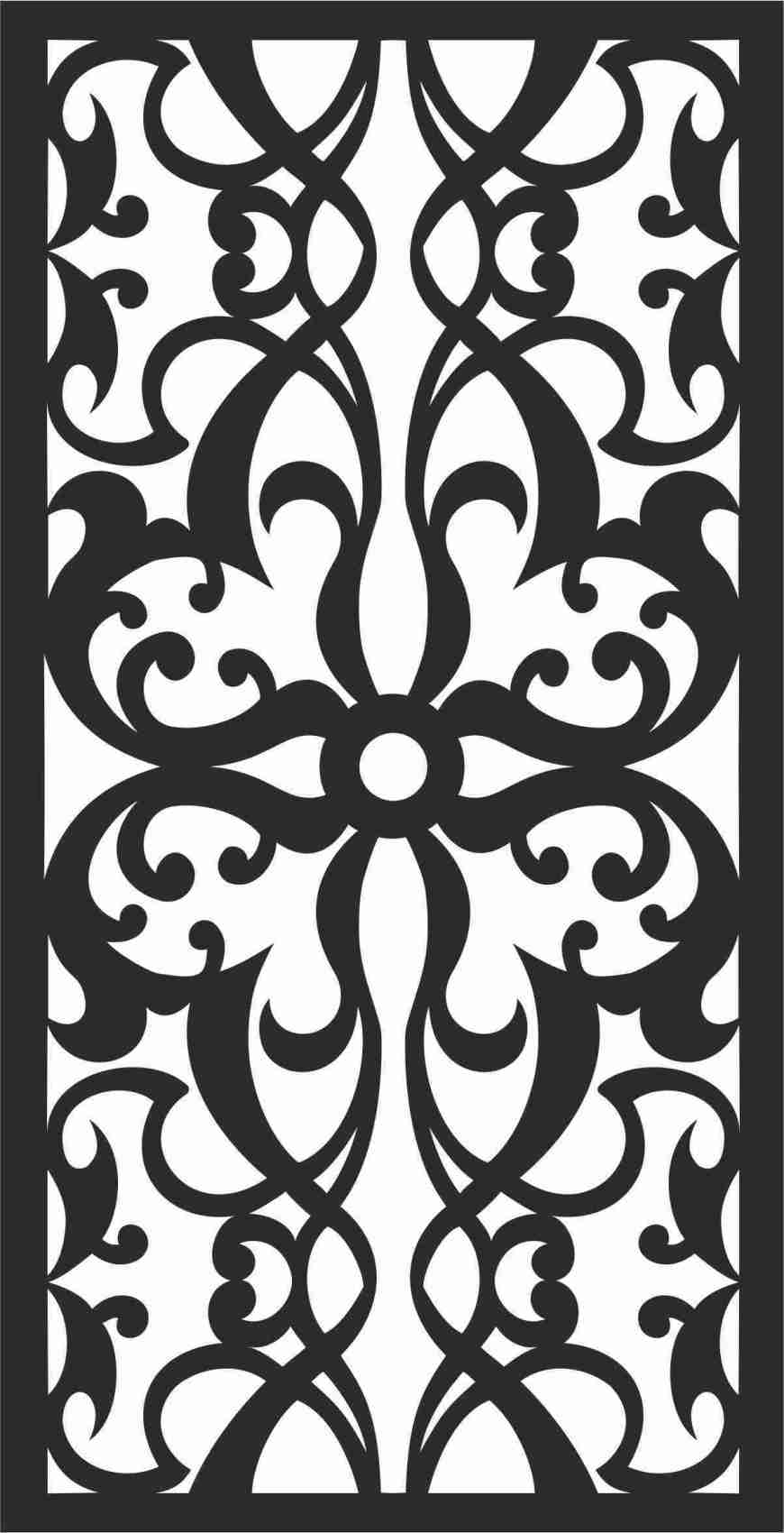 Royal Grill Screen Panel DXF File