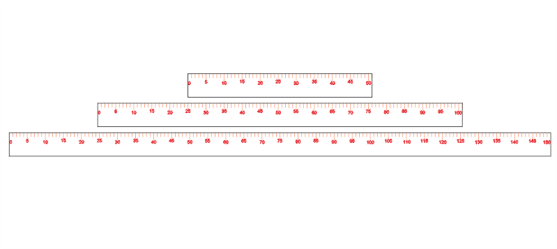 Ruler Measure Vector Art Free DXF Vectors File