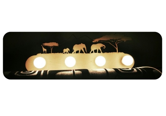 Safari Animal Lamp 3D Models CDR Vectors File