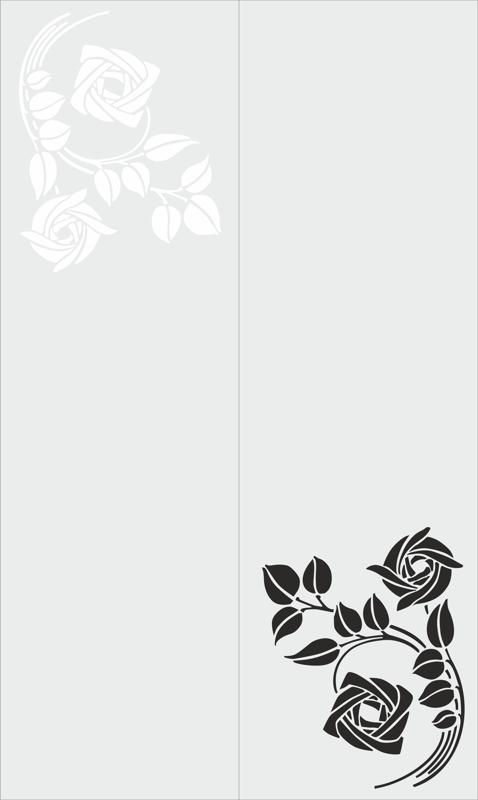Sandblast Floral Design CDR File