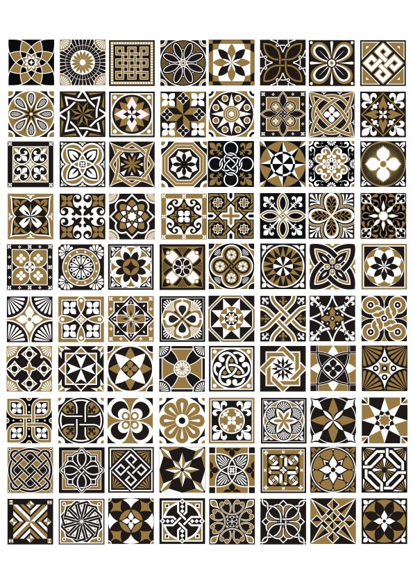 Seamless Geometric Patterns And Ornaments Free CDR Vectors File