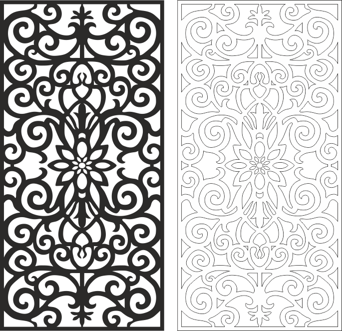 Seamless Pattern Floral Elements Free Vector CDR File