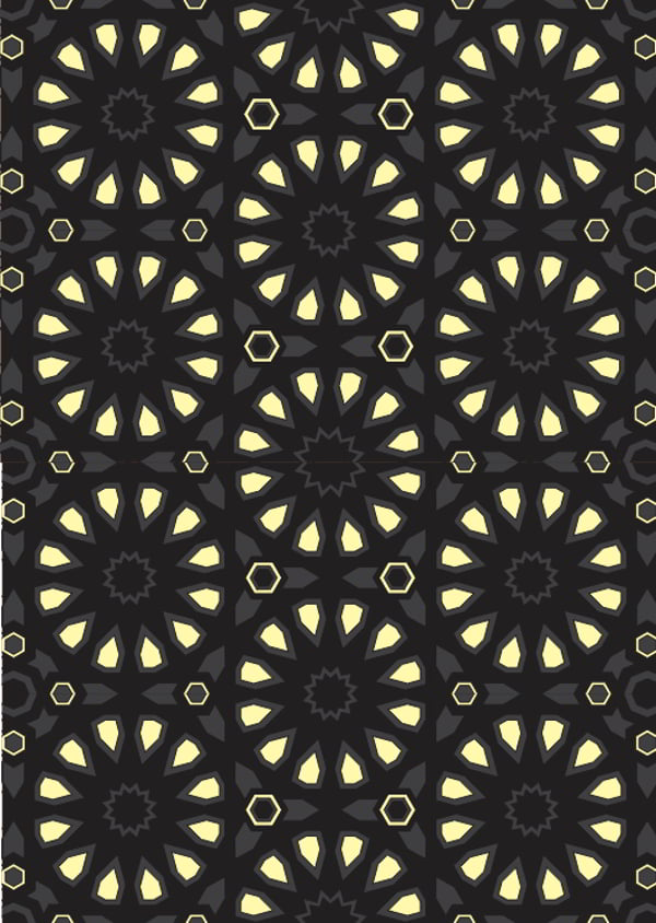 Seamless Patterns Arabic Ornament Art Decorative Panel Design Laser Cut File