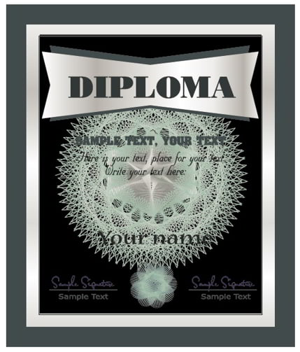 Set of Certificate and Diploma Templates Free Vector
