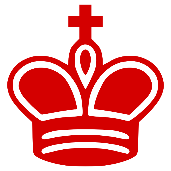 Silueta Red Crown Vector SVG File