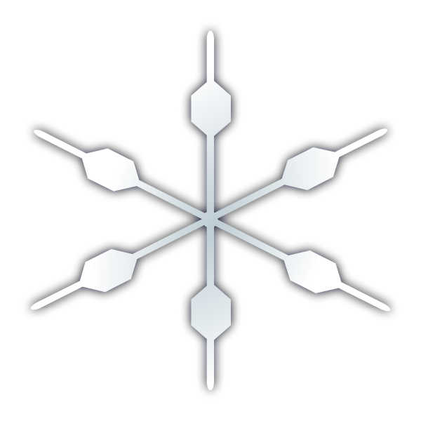 Simple Snowflake Vector SVG File