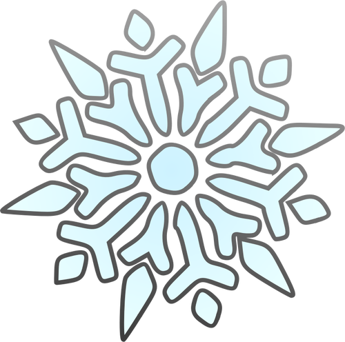 Single Snowflake Vector SVG File
