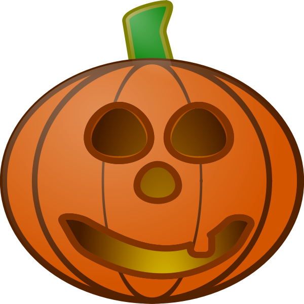 Smiling Pumpkin Vector SVG File
