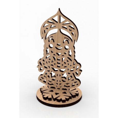 Snow Maiden 3mm Laser Cut Free Vector CDR File