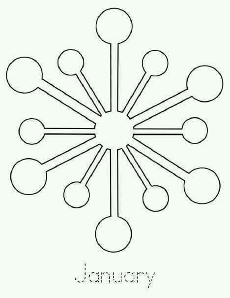 Snowflake Outline DXF File