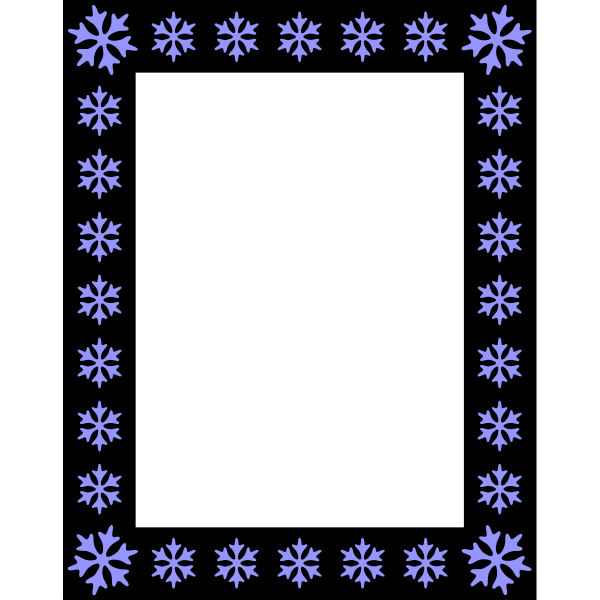 Snowflake Photo Frame SVG File