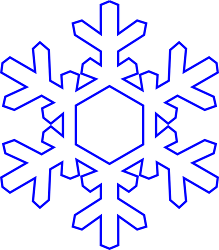 Snowflake simply Vector SVG File