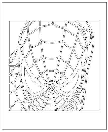 Spider Man Face 3D Led Illusion Free Vector CDR File