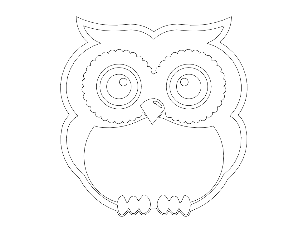 Standing Owl Free Dxf For Cnc DXF Vectors File