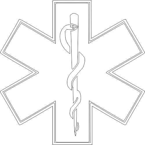 Star Of Life Vector DXF File