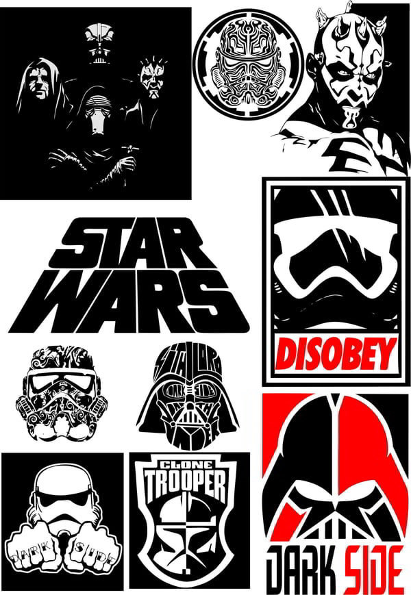 Star War T Shirt Sticker CDR File